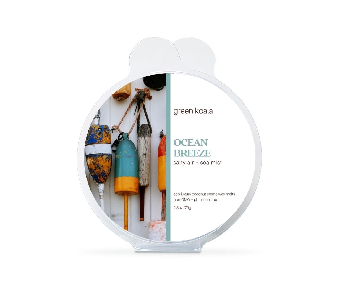 Ocean Breeze Organic Non-Toxic Wax Melts By Green Koala