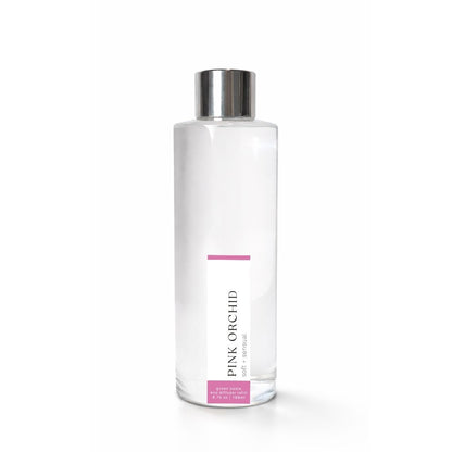 Clear bottle with silver cap labeled &