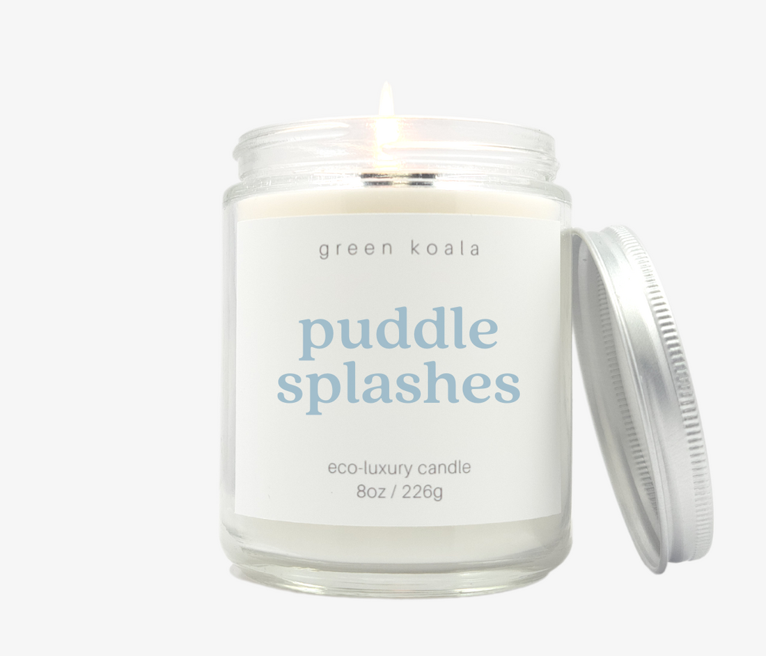 Green Koala Organic Puddle Splashes 8oz Candle