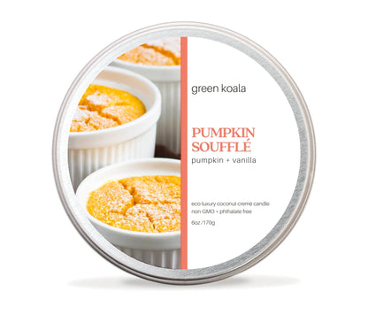 Pumpkin Souffle Non-Toxic 6 oz Candle Tin by Green Koala