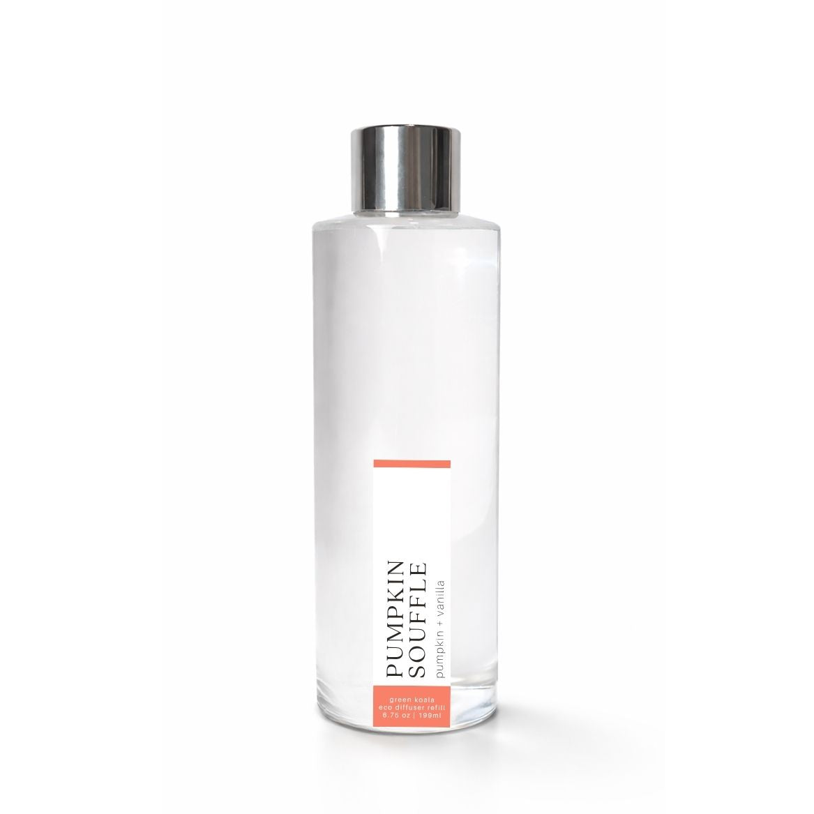 Clear bottle with silver cap labeled &