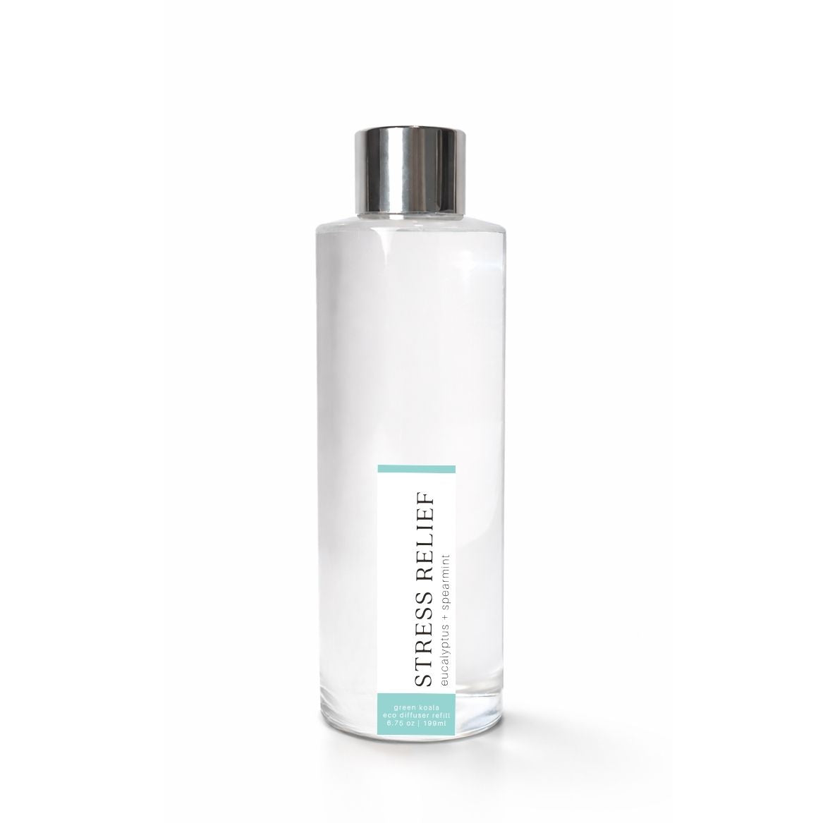 Clear bottle labeled &