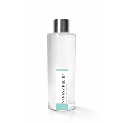 Clear bottle labeled &