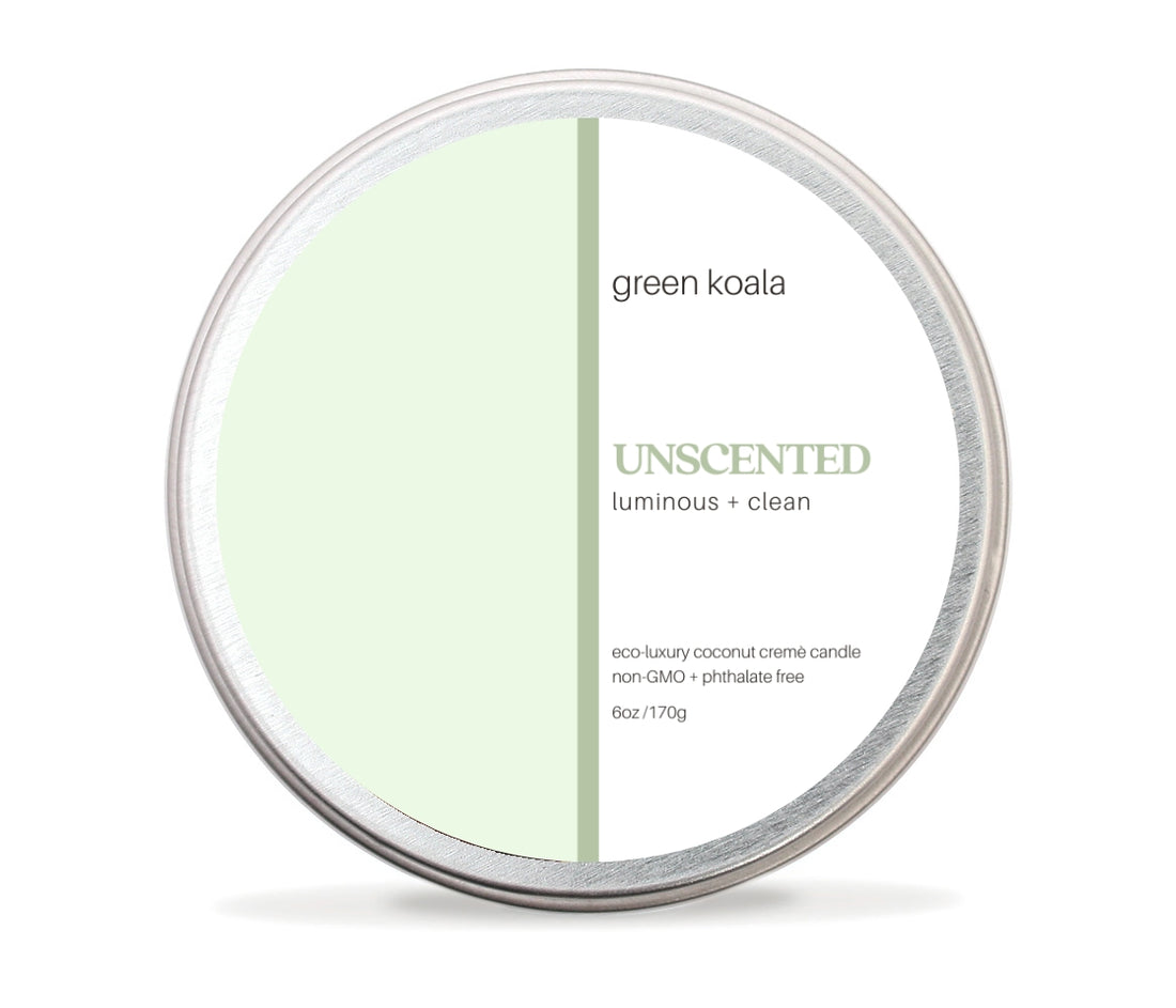 Unscented Non-Toxic 6 oz Candle Tin by Green Koala