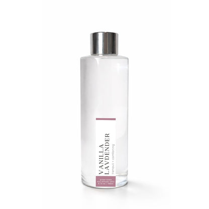 Clear bottle with silver cap labeled &