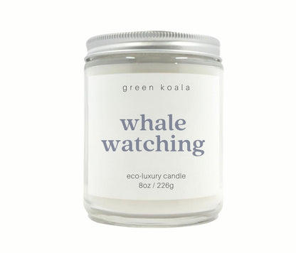 Green Koala Organic Whale Watching 8oz Candle