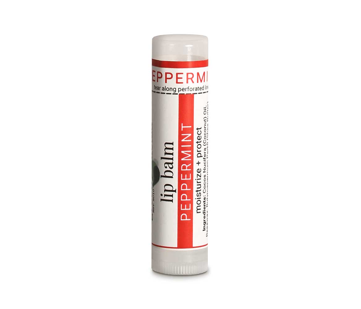 Organic peppermint lip balm