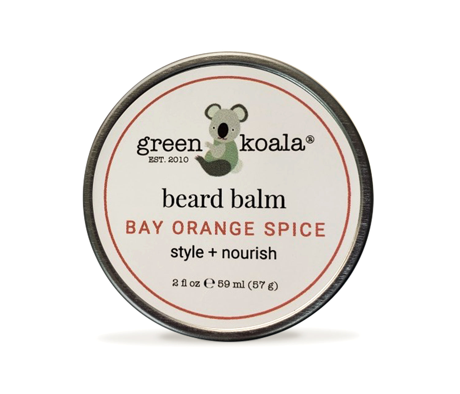 Green Koala Organic Bay Orange Spice Beard Balm