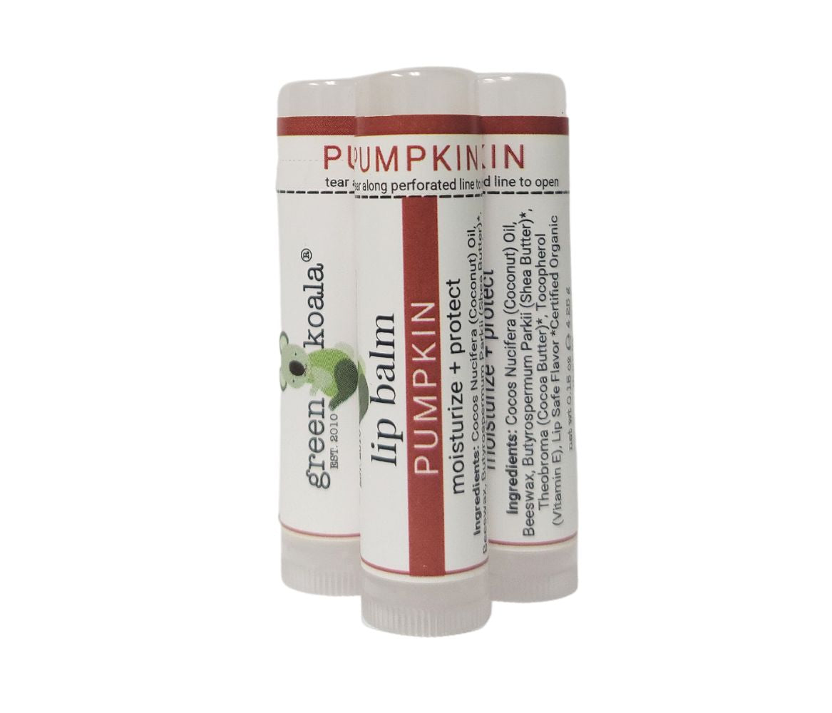 pumpkin lip balm in a tube 3 pack